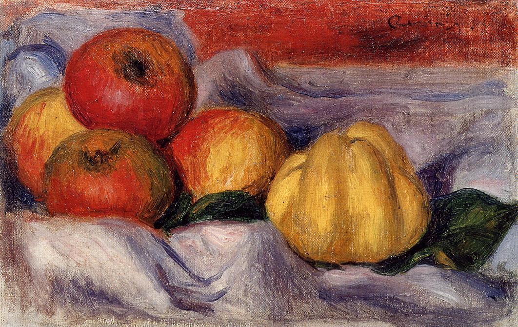 Still Life With Apples — Pierre-auguste Renoir