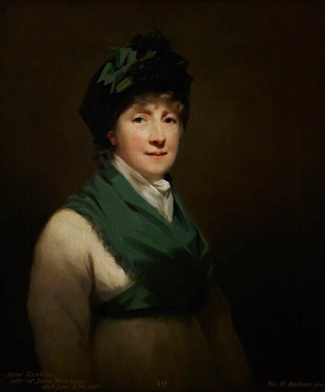 Anne Erskine (1740–1811), Mrs John Wauchope Of Edmonstone — Henry Raeburn Dobson