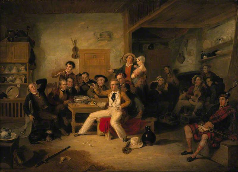 James Hogg (1770–1835), Poet (the Ettrick Shepherd) (the Ettrick Shepherd's House Heating Or The Celebration Of His Birthday) — Sir William Allan