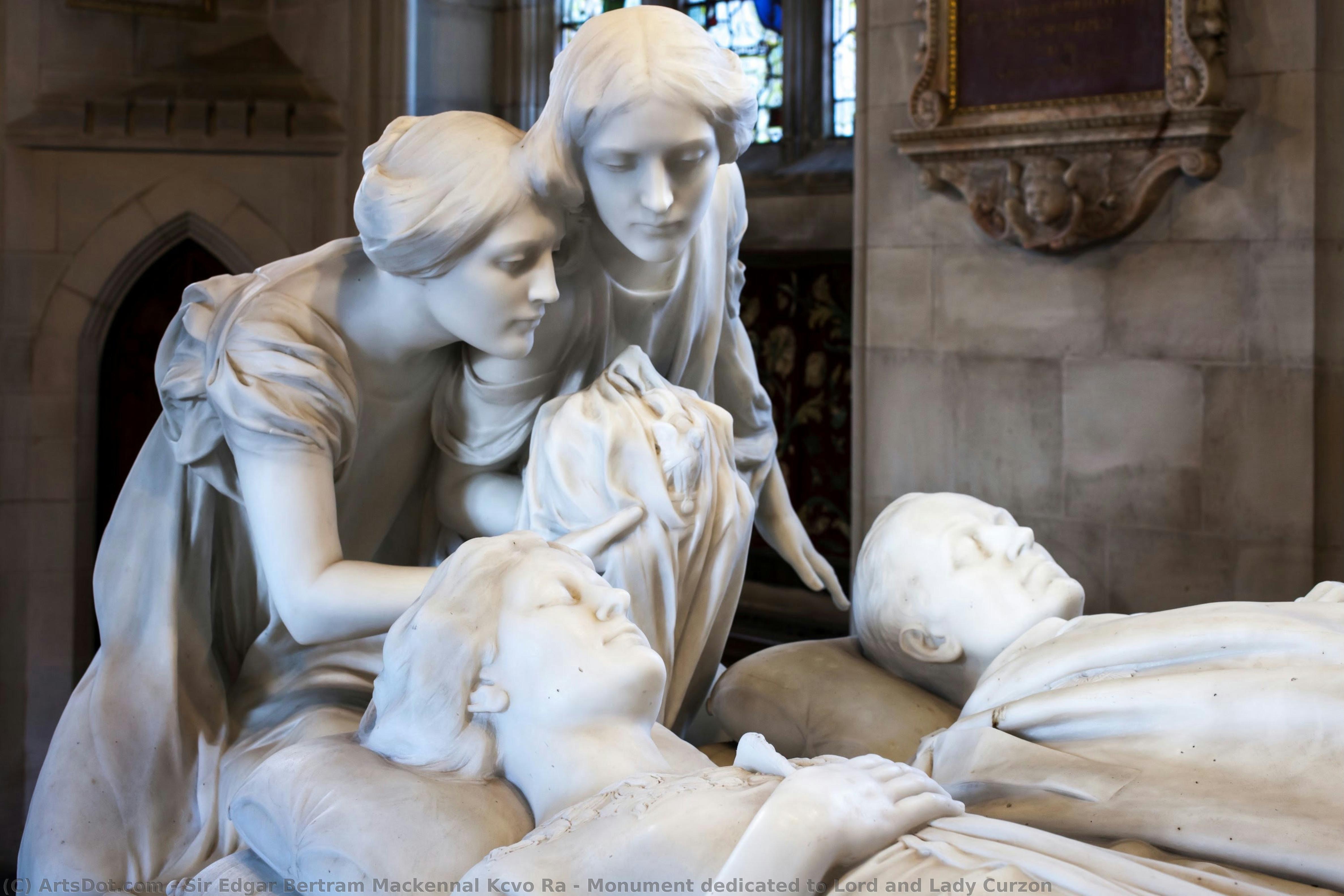 Monument Dedicated To Lord And Lady Curzon — Sir Edgar Bertram Mackennal Kcvo Ra
