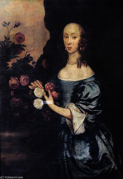 An Unknown Lady With Roses — Sir Anthony Van Dyck