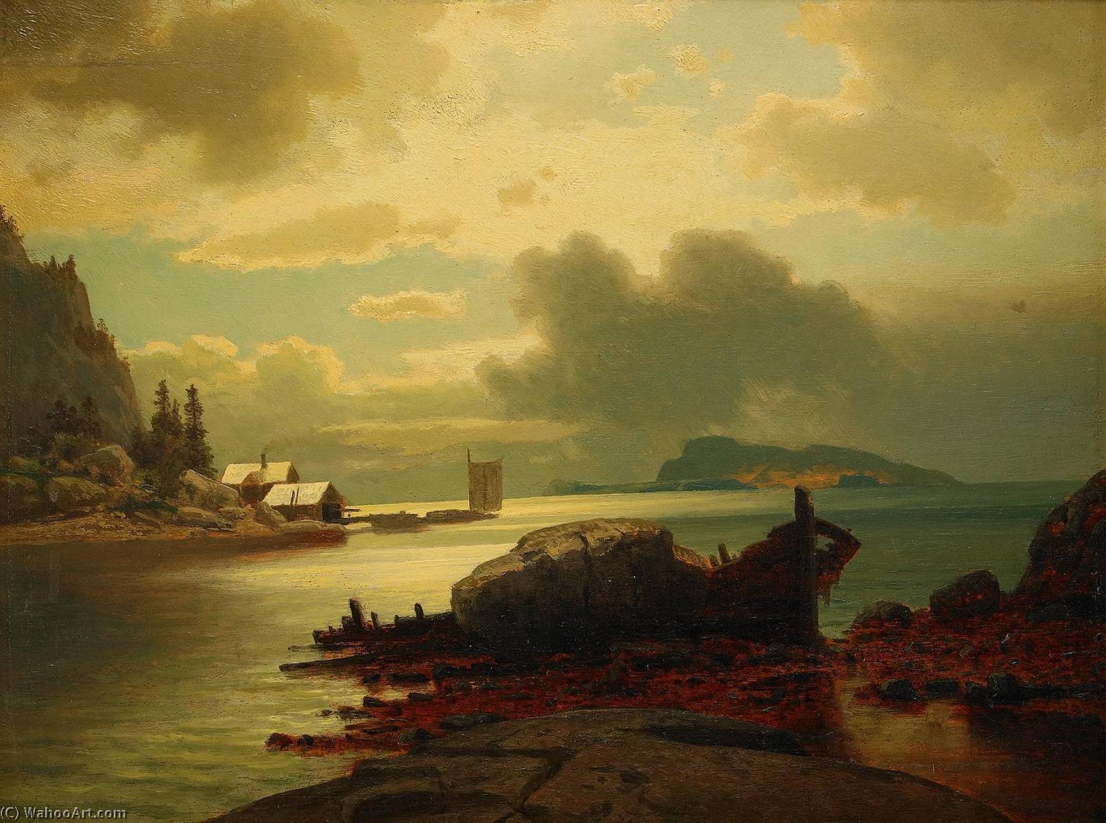 Norska Kustlandskap 2 St — Erik Bodom