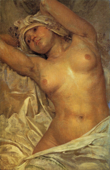 Nude — Альфонс Муха