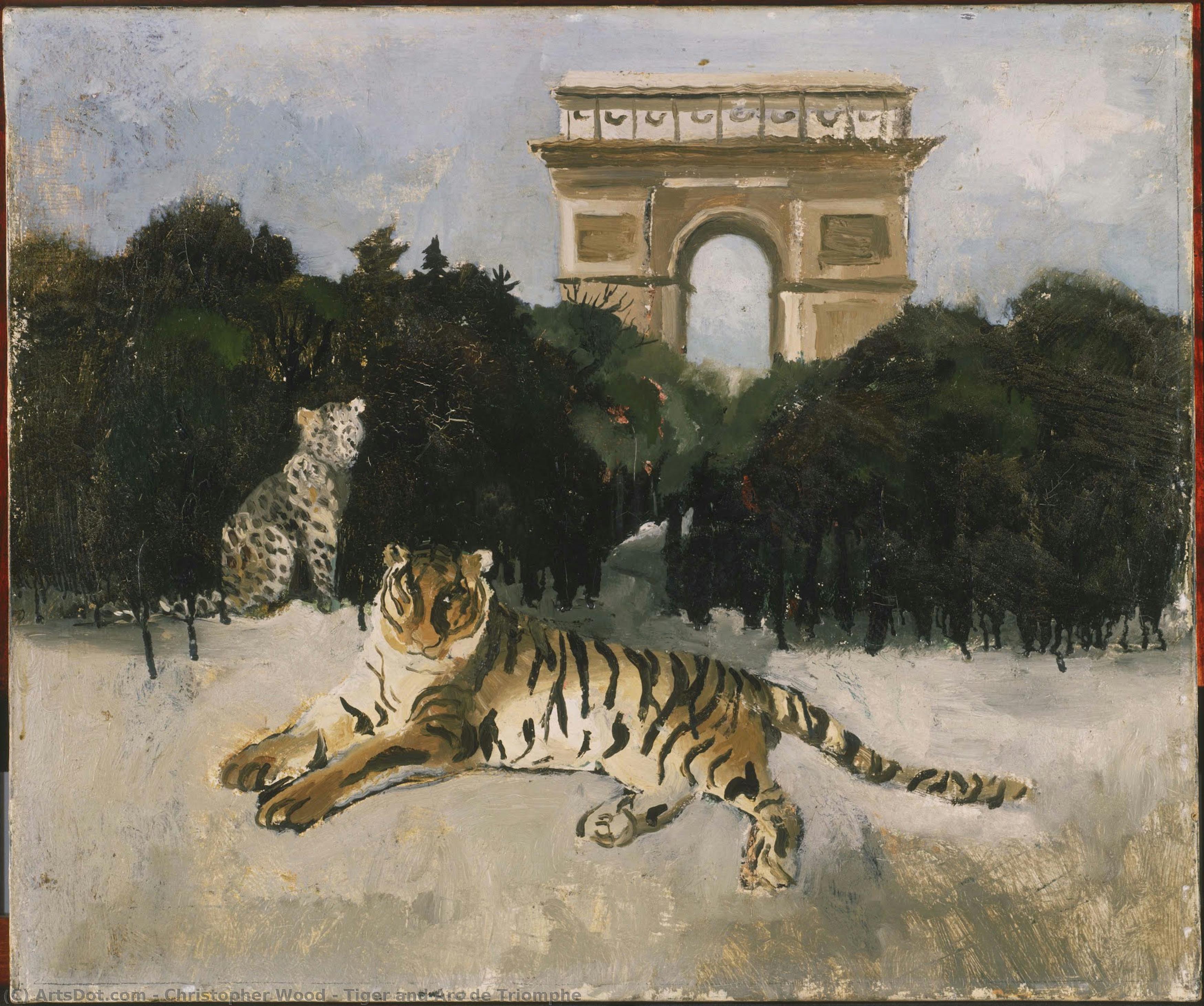 Tiger And Arc De Triomphe — Christopher Wood