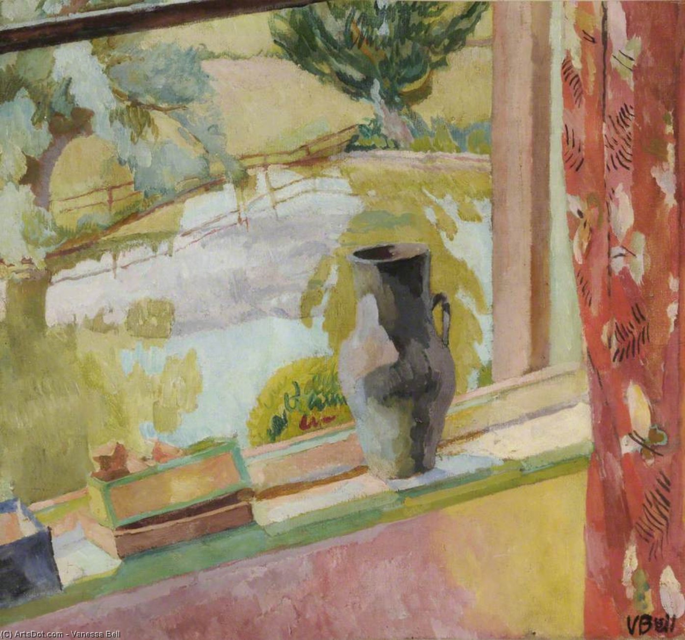 View Of The Pond At Charleston, East Sussex — Vanessa Bell