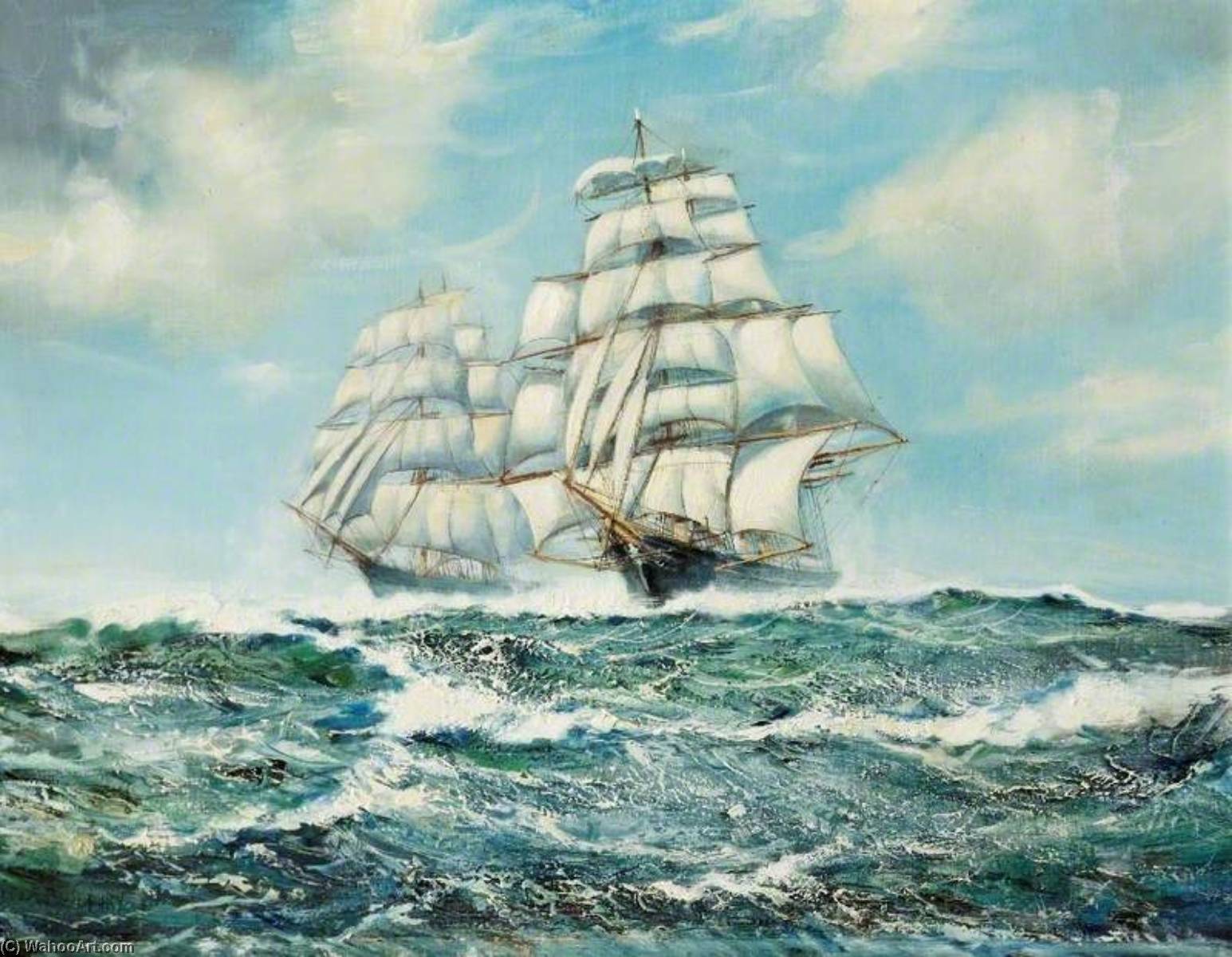 'ariel' And 'taiping' In The Great Tea Race, 1886 — Arthur Royce Bradbury