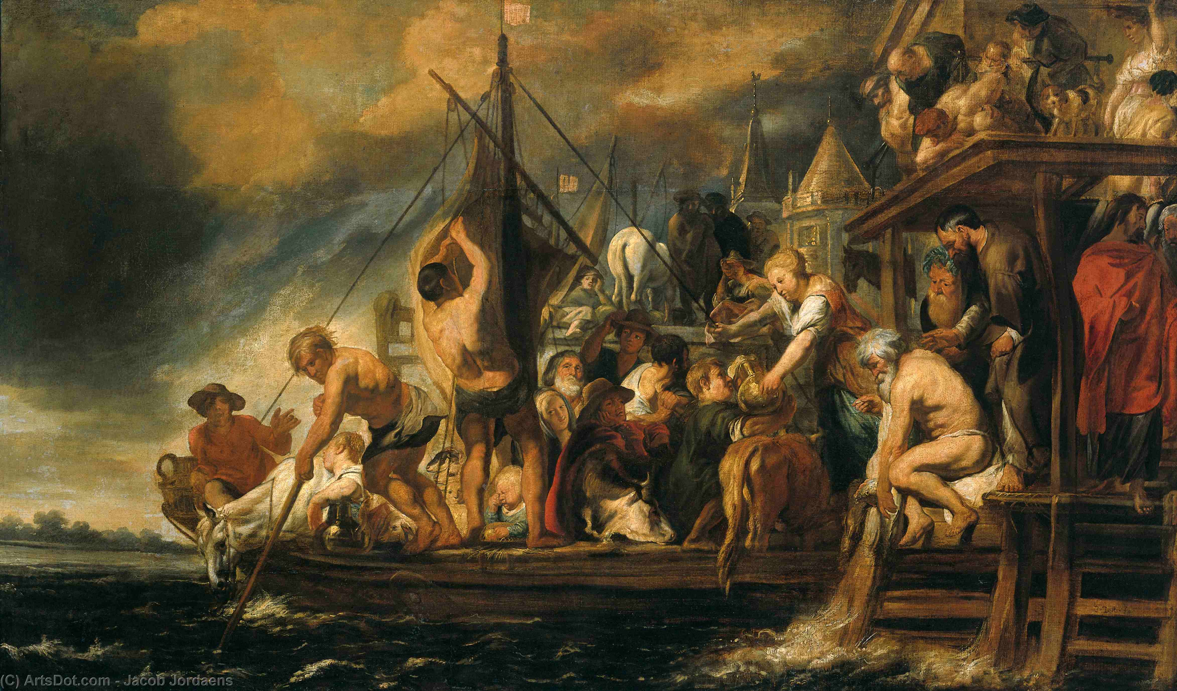 The Miracle Of The Obol In The Mouth Of The Fish — Jacob Jordaens