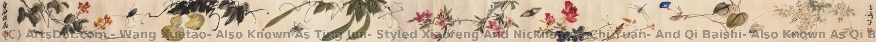 Flowers And Insects 1 — Wang Xuetao, Also Known As Ting Jun, Styled Xiaofeng And Nicknamed Chi Yuan, And Qi Baishi, Also Known As Qi Baishi, Also Known As Qi Baishi, Also Kno