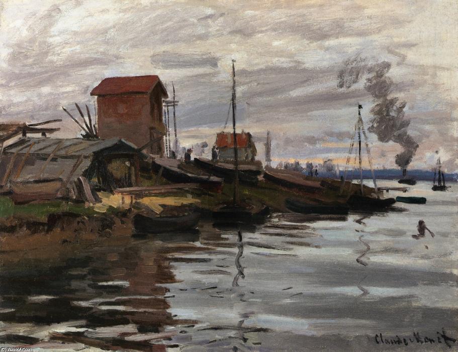 The Seine At Petit-gennevilliers — Claude Monet
