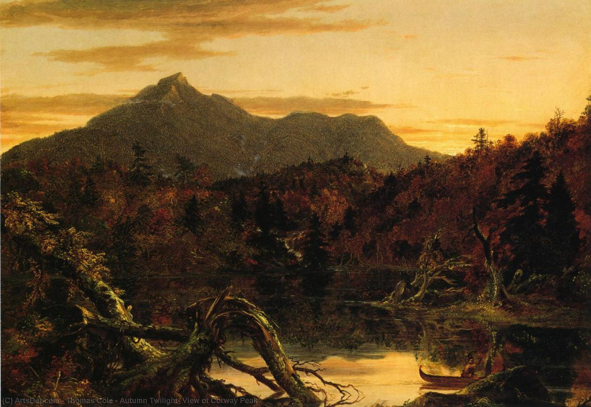 Autumn Twilight, View Of Corway Peak — Thomas Cole