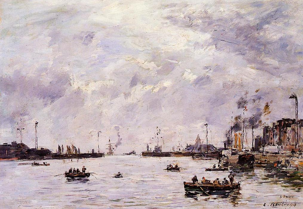 Le Havre, The Outer Port — Eugène Louis Boudin