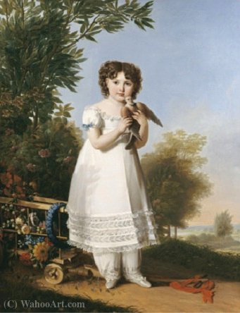 Portrait Of Napoleona Elisa Baciocchi — Marie Guillemine Benoist (marie Guillemine De Laville Leroux)
