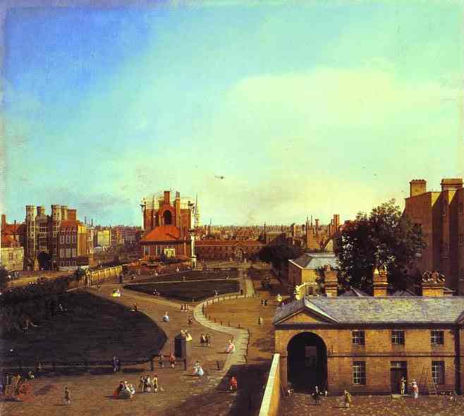 London - Whitehall And The Privy Garden From Richmond House — Canaletto