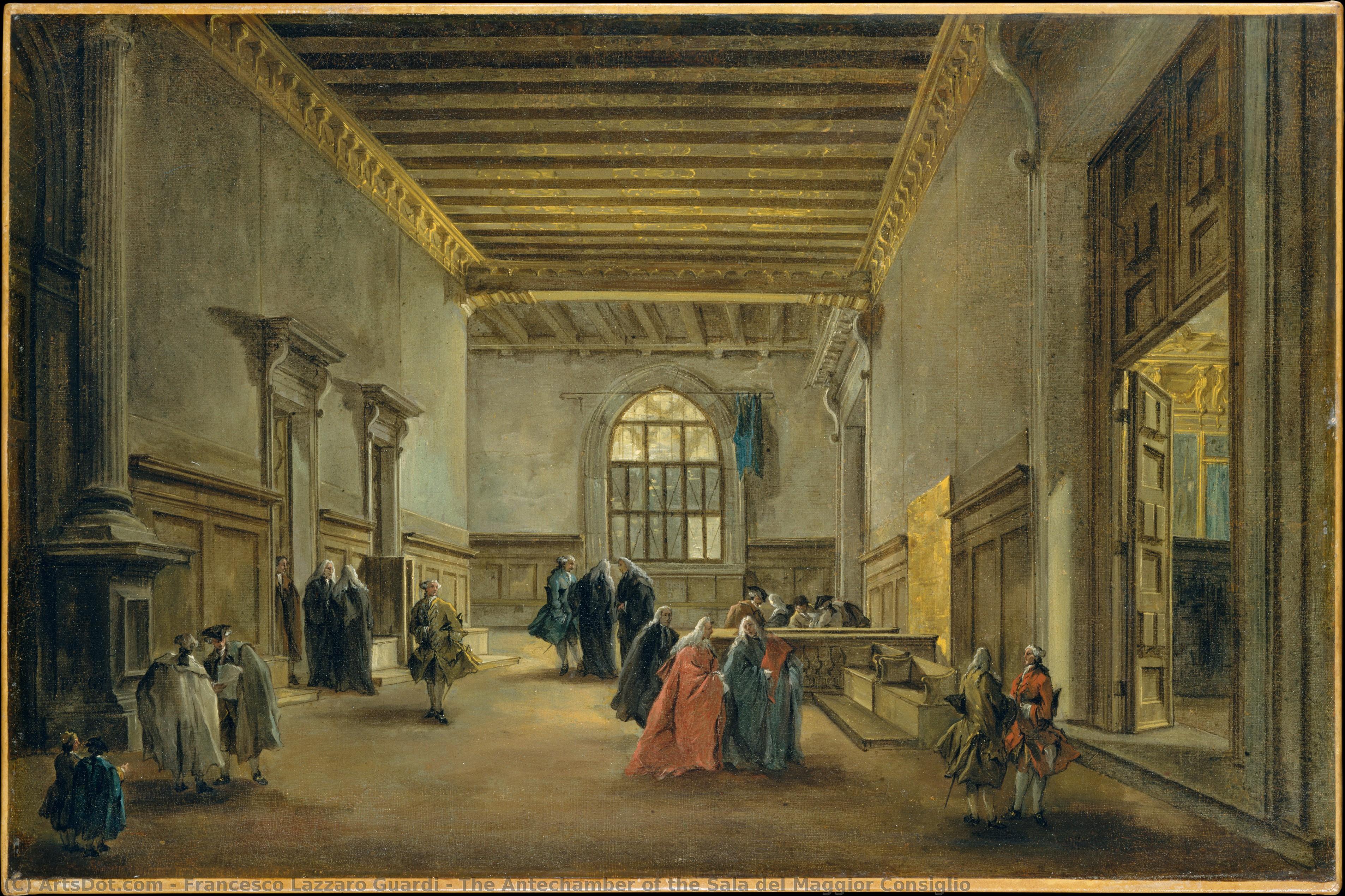 La Antecámara De La Sala Del Maggior Consiglio — Francesco Lazzaro Guardi