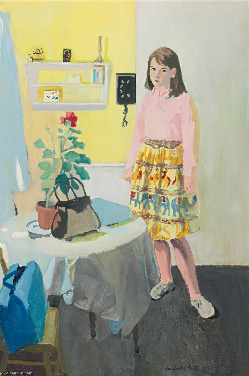 Girl And Geranium — Fairfield Porter