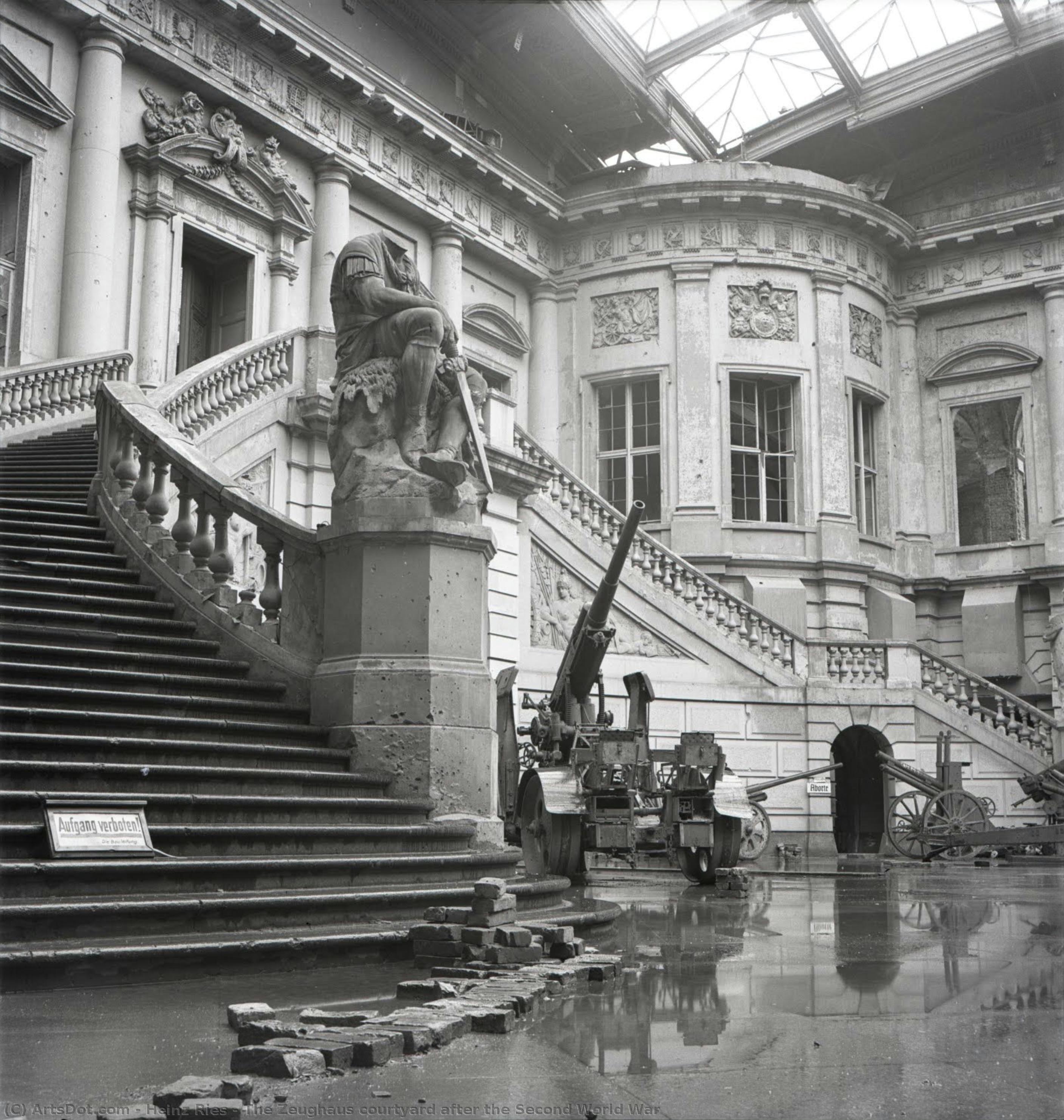 The Zeughaus Courtyard After The Second World War — Heinz Ries