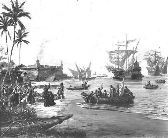 Português Estácio De Sá Em São Vicente, 1565 (partida De Estácio De Sá) English Estácio De Sá In São Vicente, 1565 (departing Of Estácio De Sá) — Benedito Calixto