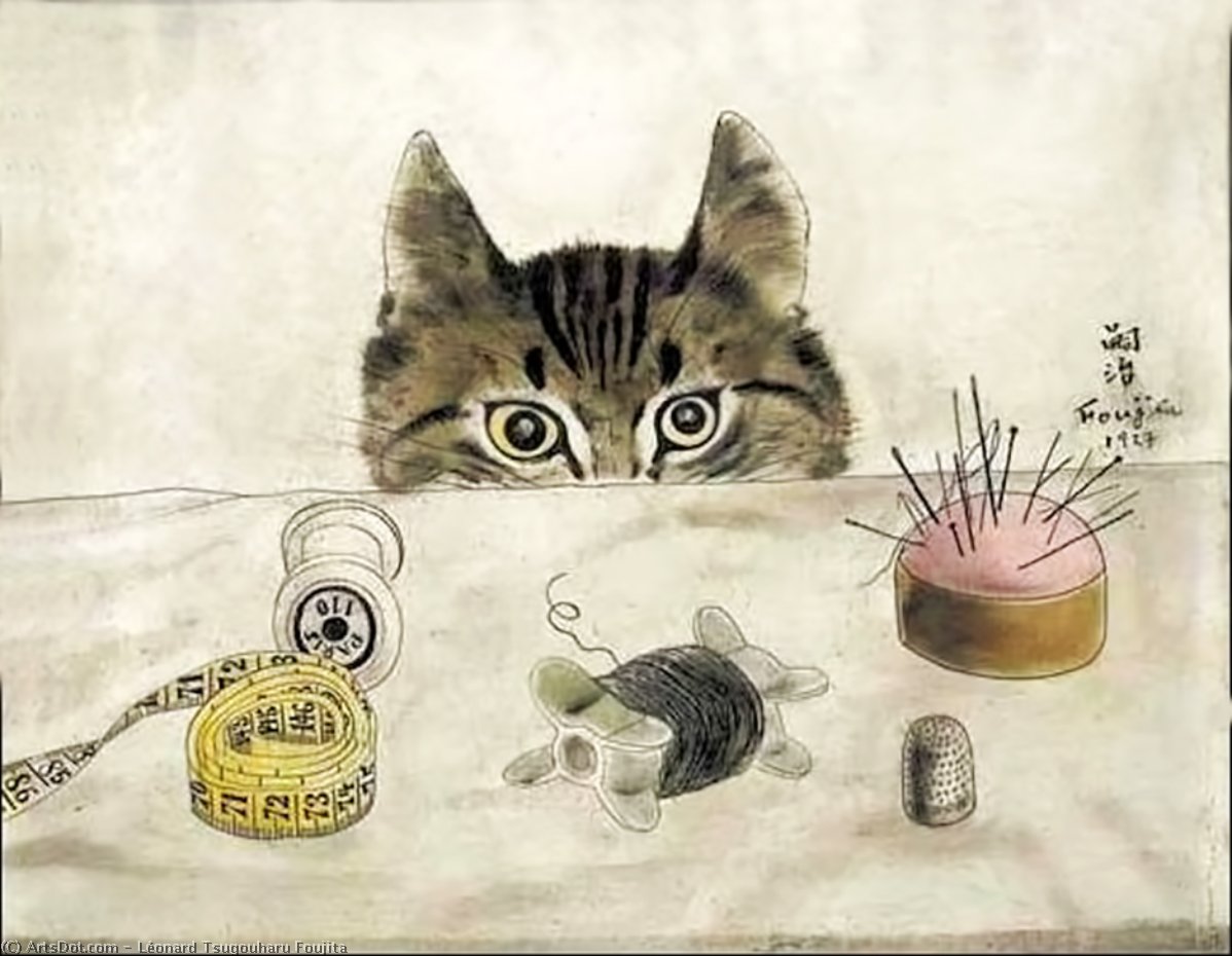Chat Couturier — Léonard Tsuguharu Foujita