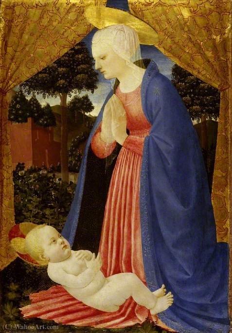 Virgin Adoring The Child — Master Of The Castello Nativity