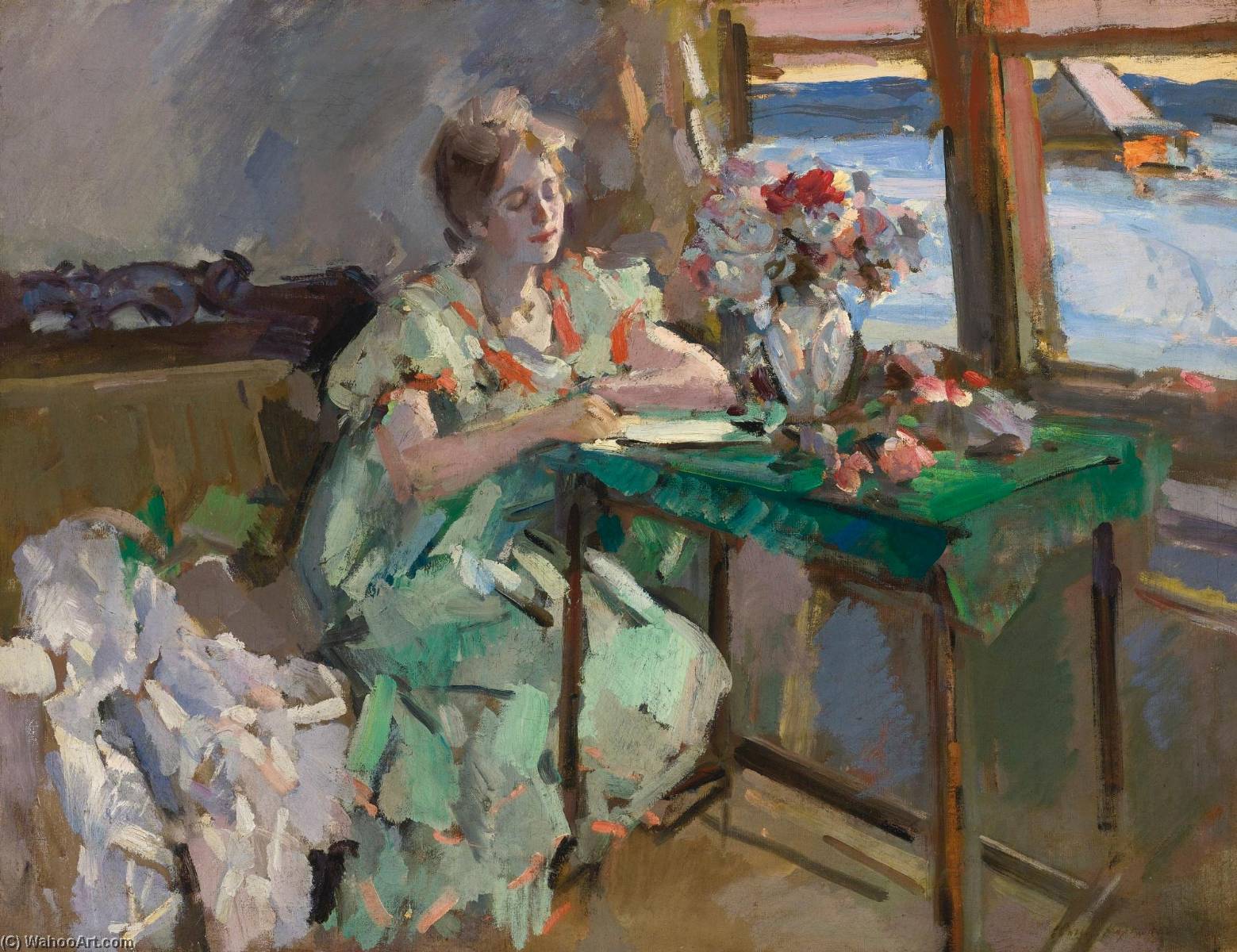 By The Window — Konstantin Alexeievitch Korovin