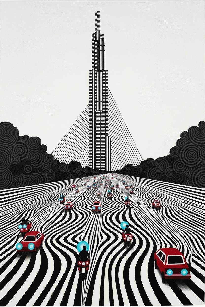 Rhythmic Convergence In Chromatic Flux — Jacques Villedieu