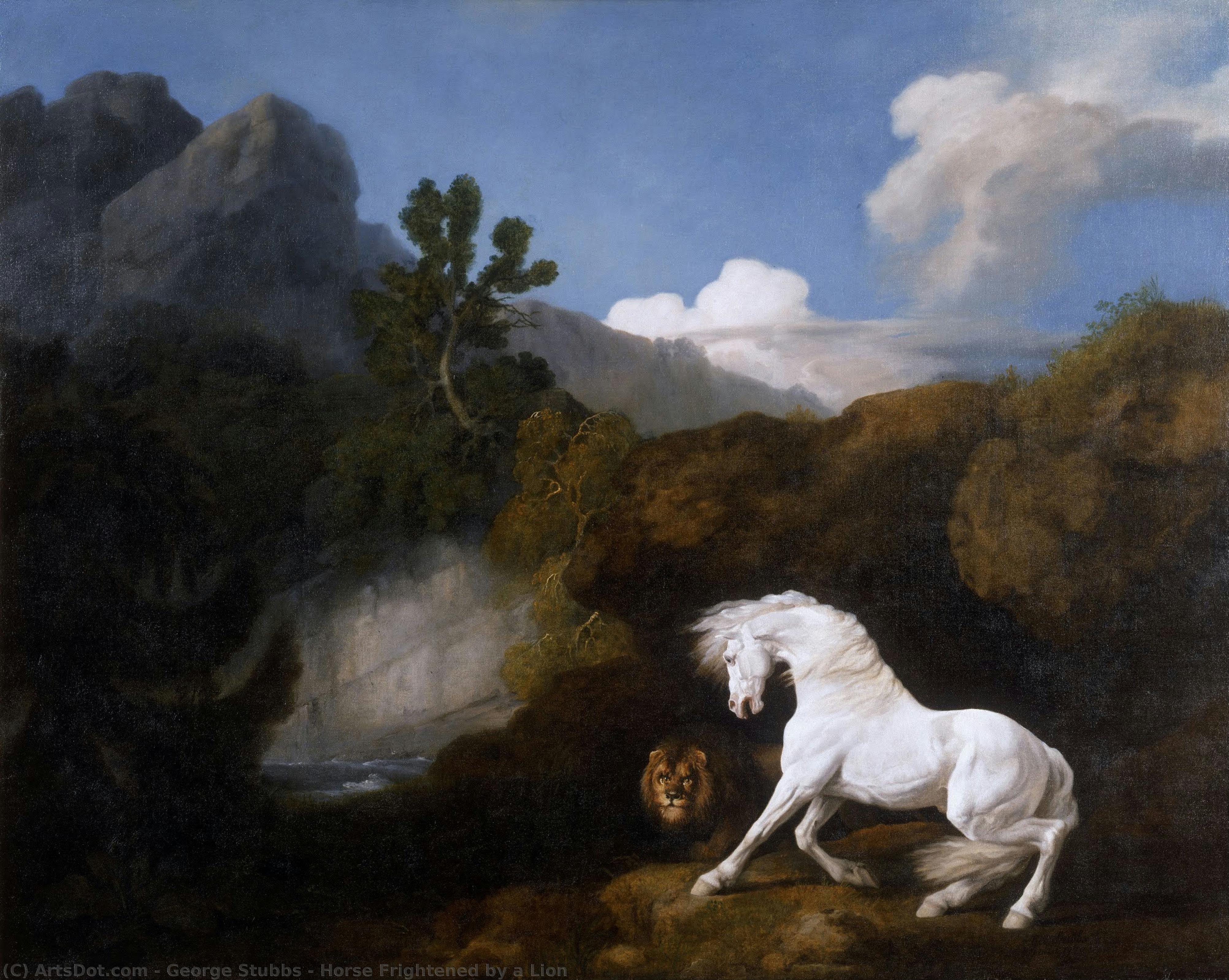Horse Frightened By A Lion — George Stubbs