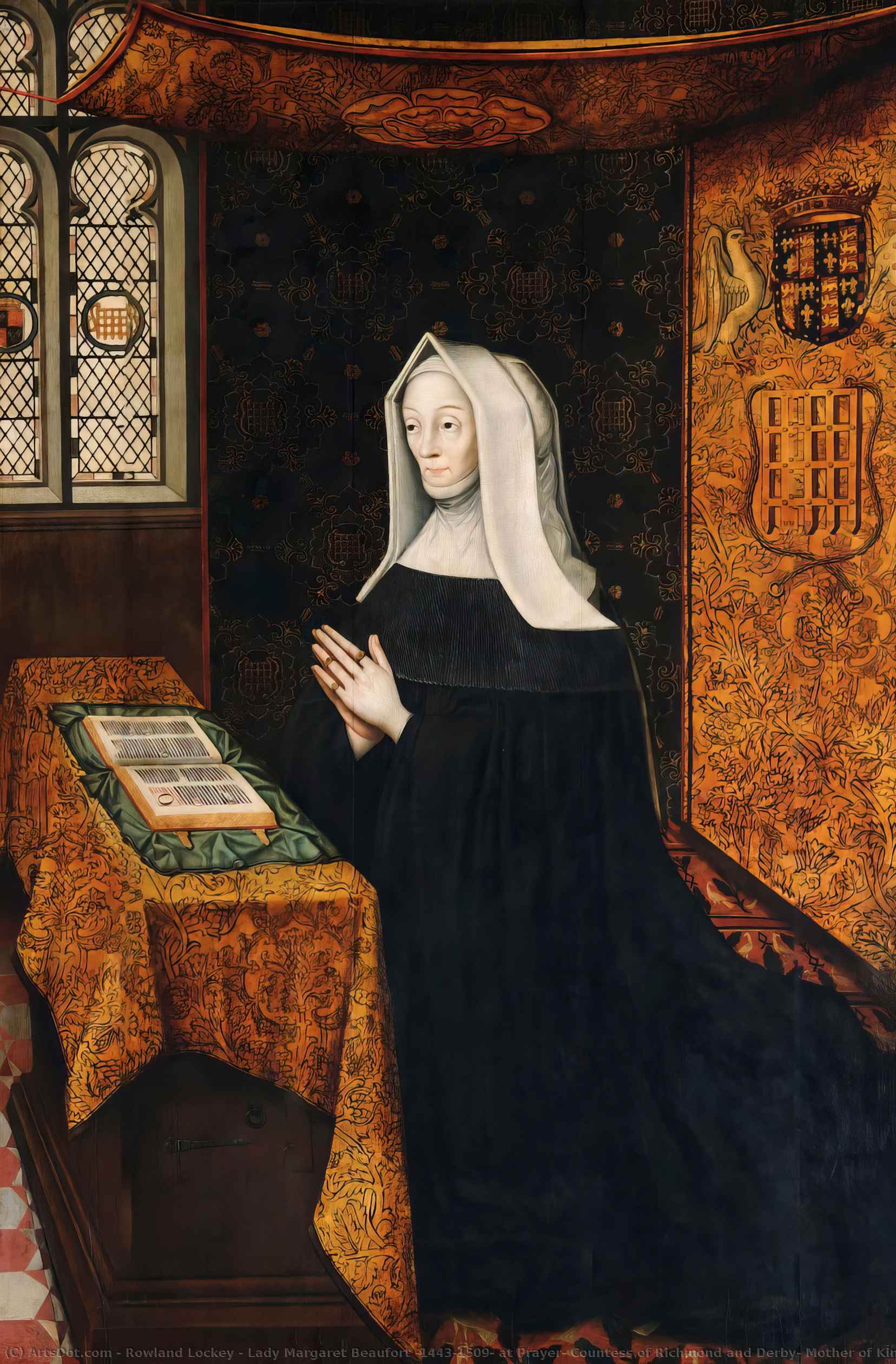 Lady Margaret Beaufort (1443–1509) At Prayer, Countess Of Richmond And Derby, Mother Of King Henry Vii And Foundress Of The College — Rowland Lockey