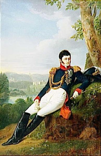 Jérôme Bonaparte, Roi De Westphalie (1784 1860) Jérôme Bonaparte Assis Dans Le Parc De Wilhelmshöhe (autre Titre) — Franciscus Josephus Kinsoen