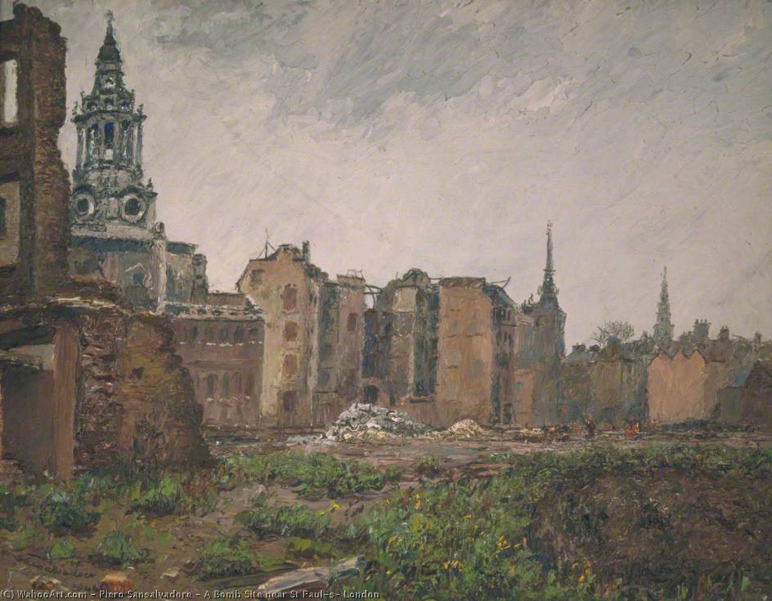 A Bomb Site Near St Paul's, London — Piero Sansalvadore