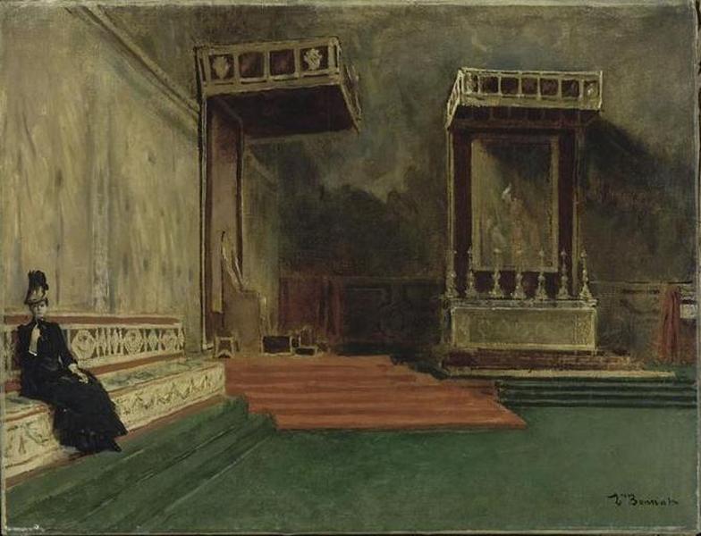 Interieur De La Chapelle Sixtine — Léon Joseph Florentin Bonnat
