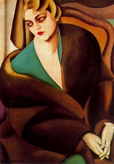 Portrait Of Baroness Renata Treves — Tamara De Lempicka