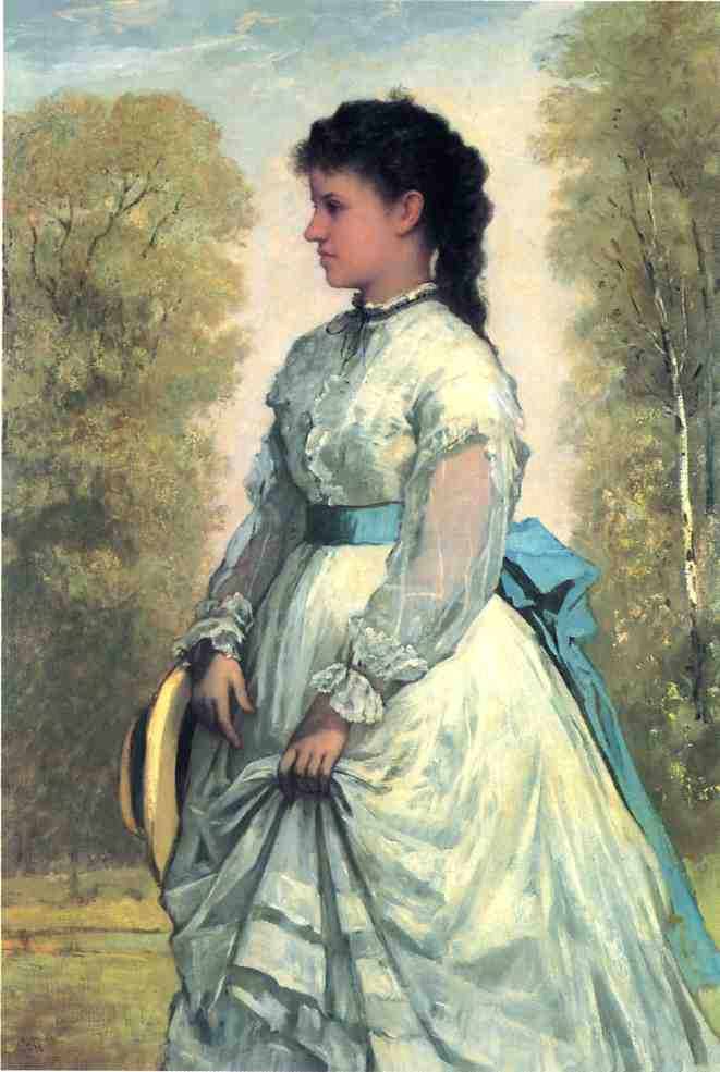 Portrait Of Agnes Elizabeth Clafllin — William Morris Hunt