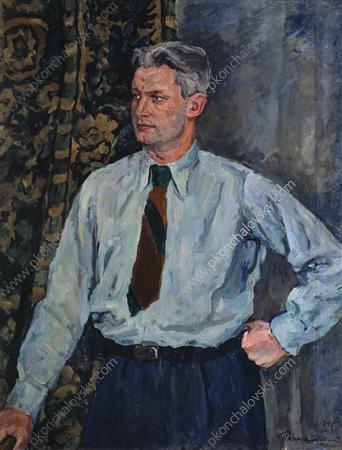 Portrait Of Alexander Alexandrovich Fadeyev — Petar Končalovski