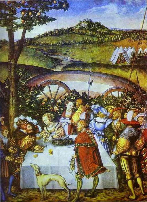 Judith Dining With Holofernes — Lucas Cranach The Elder