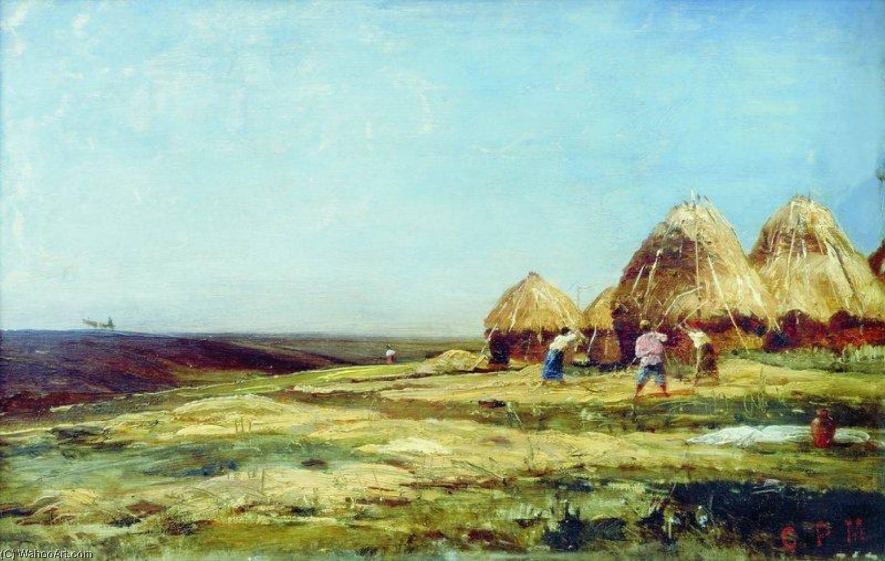 Harvesters In Ablyazovo — Alexei Petrovich Bogoliubov