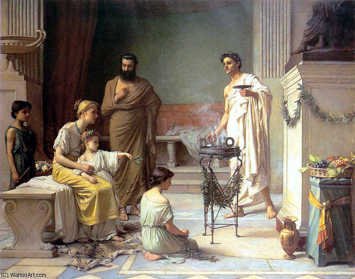 A Sick Child Broughtinto The Temple Of Aesculapius — John William Waterhouse