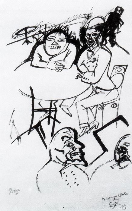 In A Bar — George Grosz