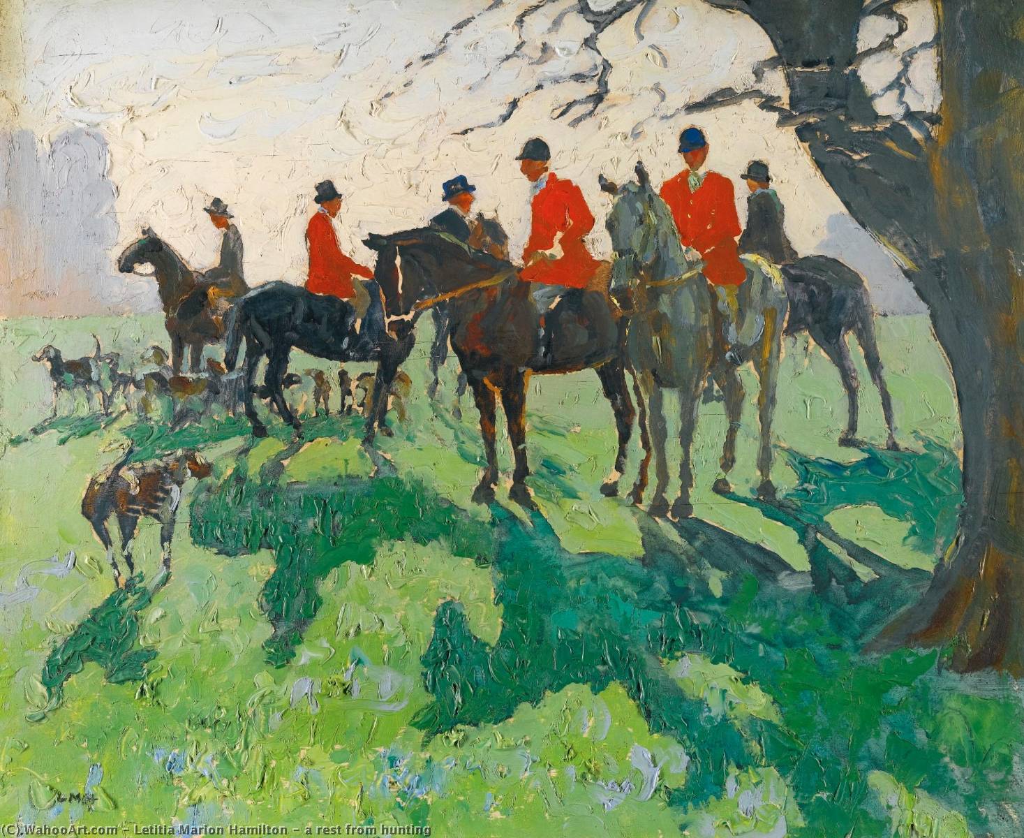 A Rest From Hunting — Letitia Marion Hamilton