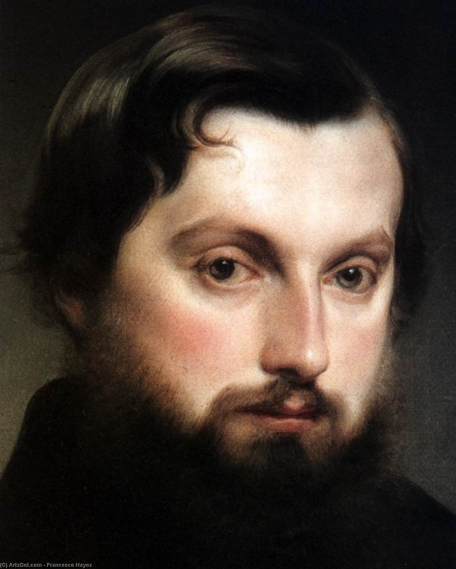 Portrait Of Gian Giacomo Poldi Pezzoli (detail) — Francesco Hayez