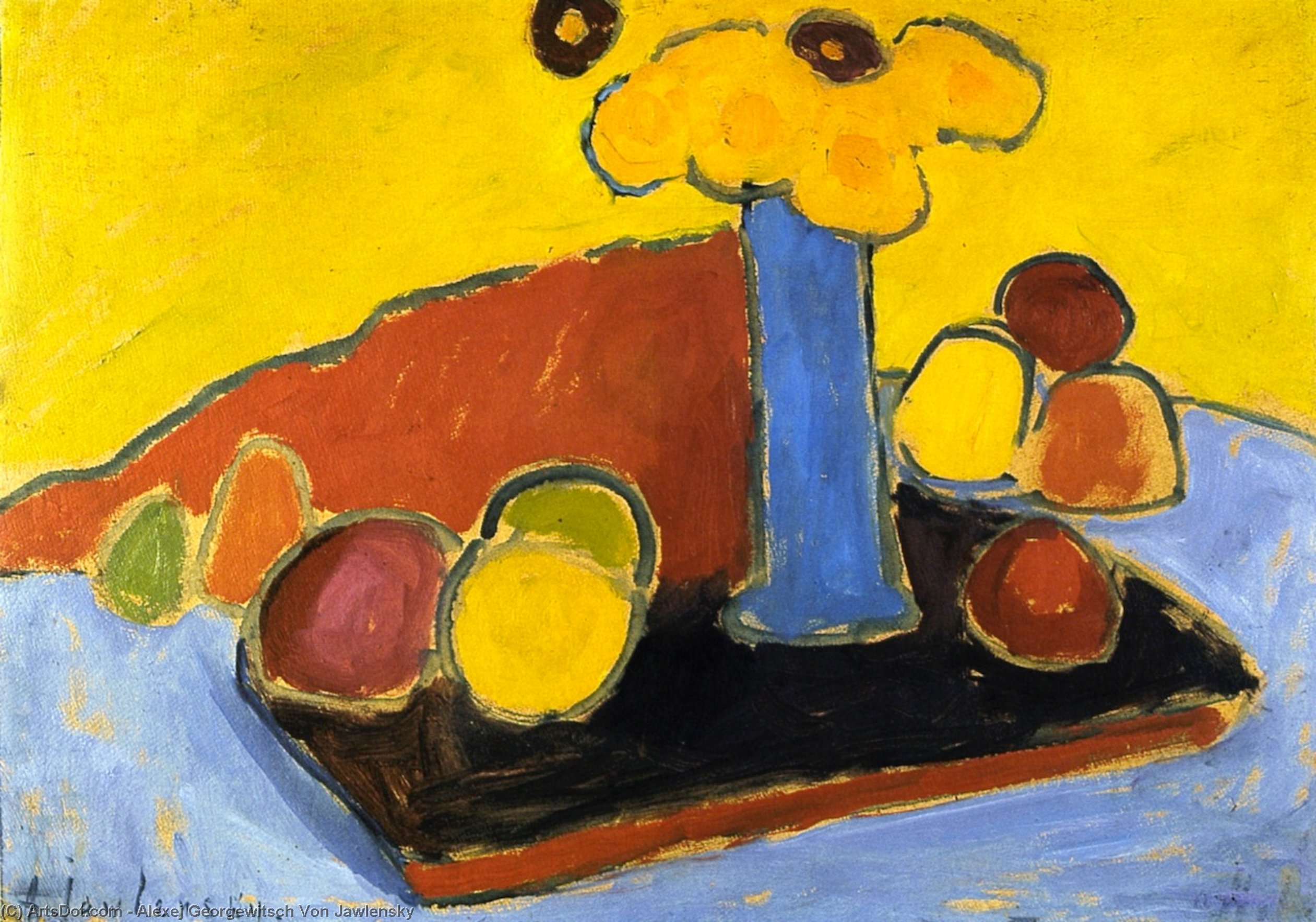 Yellow Sound (also Known As Still Life With Tray) — Alexej Von Jawlensky