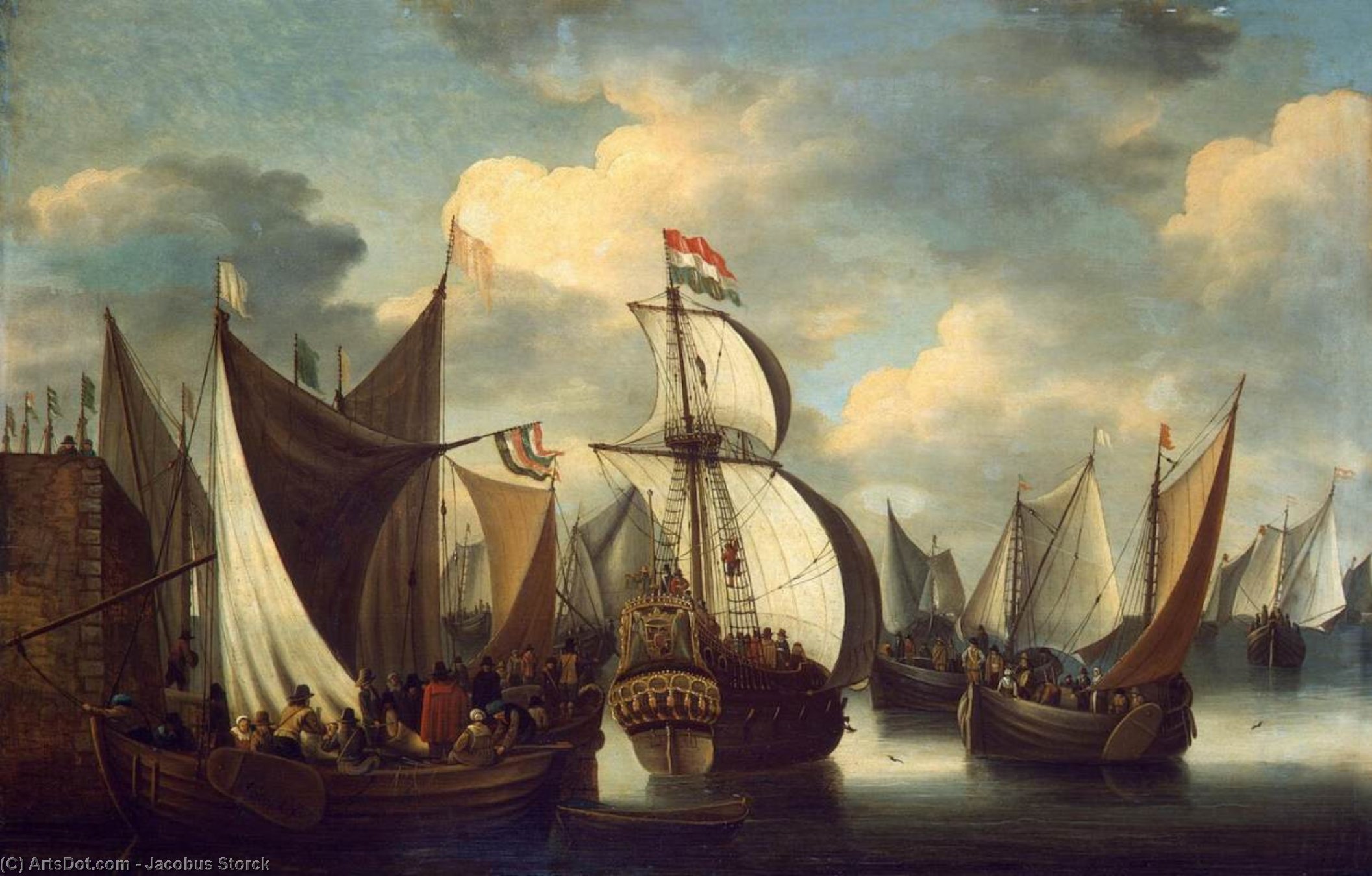 View Of A Harbour — Jacobus Storck