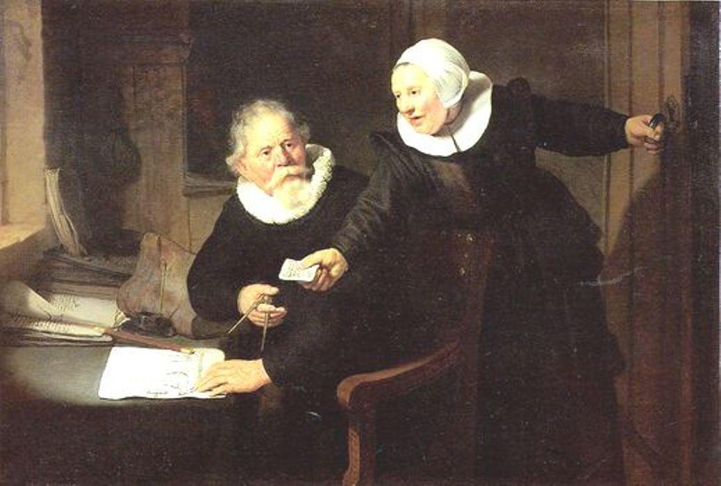 Das Doppelporträt Von Jan Rijcksen Und Griet Jans (auch Bekannt Als Der Schiffsbauer Und Seine Frau) — Rembrandt Van Rijn