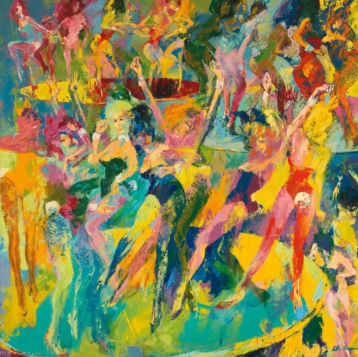Bunny Discotheque — Leroy Neiman