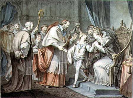 Richard, Duke Of York, Taking Leave Of His Mother, Elizabeth Woodville, In The Sanctuary, Westminste — Giovanni Battista Cipriani