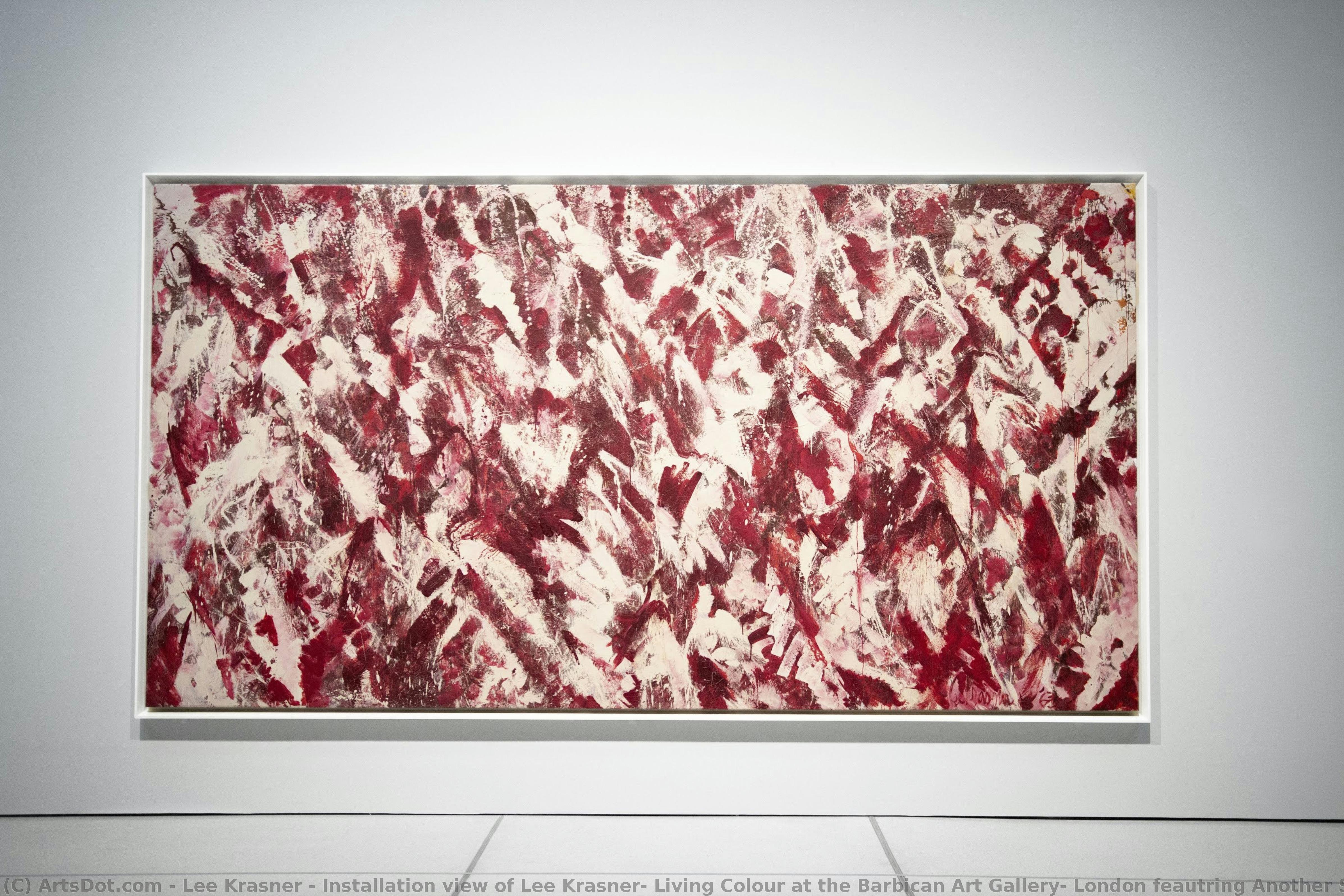 Installation View Of Lee Krasner: Living Colour At The Barbican Art Gallery, London Feautring Another Storm, 1963 — Lee Krasner