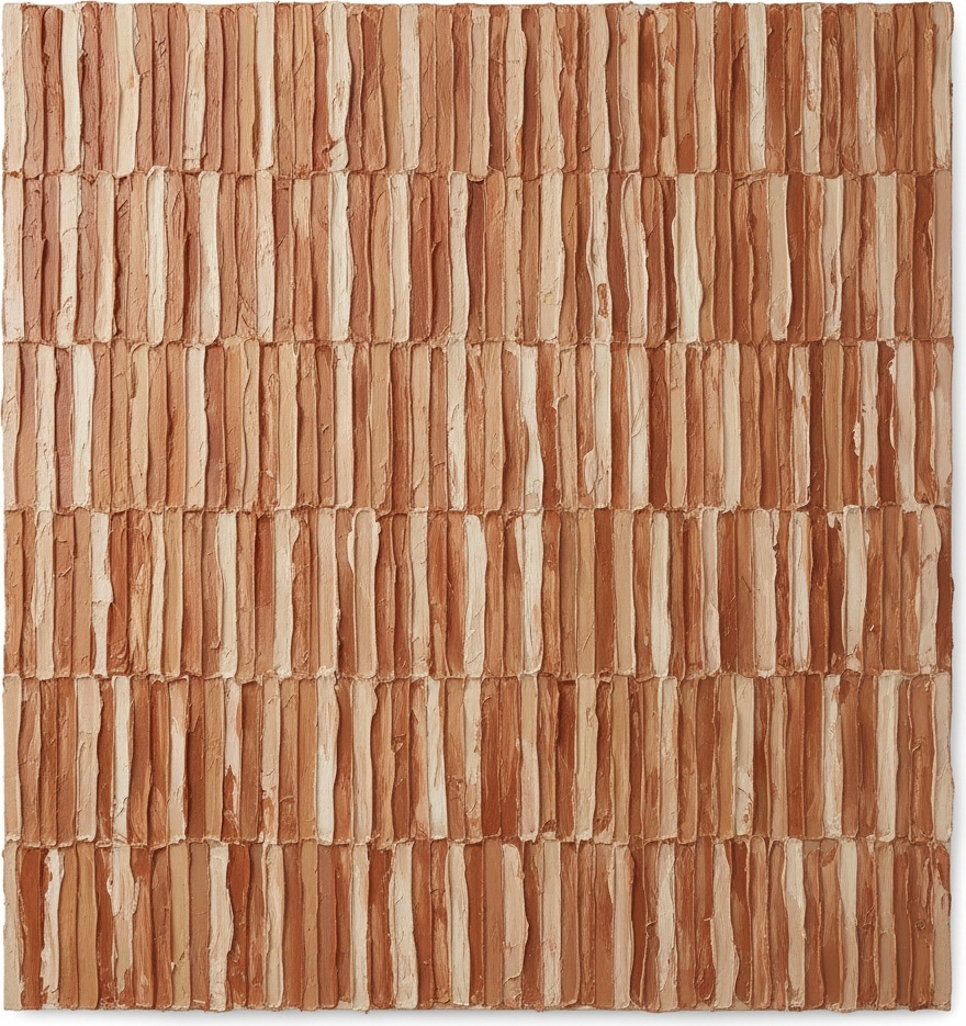 Monolithic Strata Of Earth And Ochre In Sculptural Impasto Relief — David Moreau