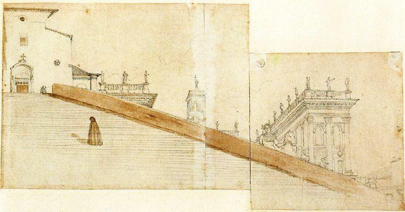 Steps At The Church Of S. Maria In Aracoeli — Jean-auguste-dominique Ingres