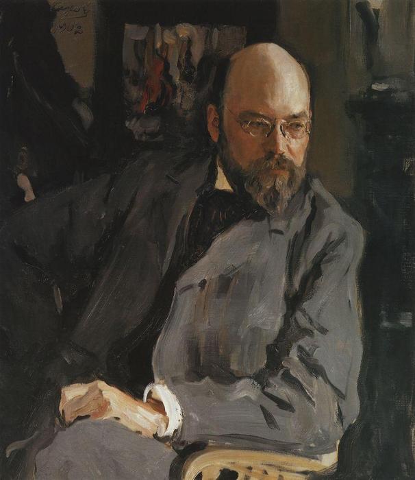 Portrait Of The Artist I.s. Ostroukhov — Valentin Alexandrovich Serov