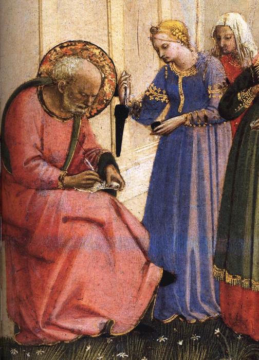 The Naming Of St John The Baptist (detail) — Fra Angelico