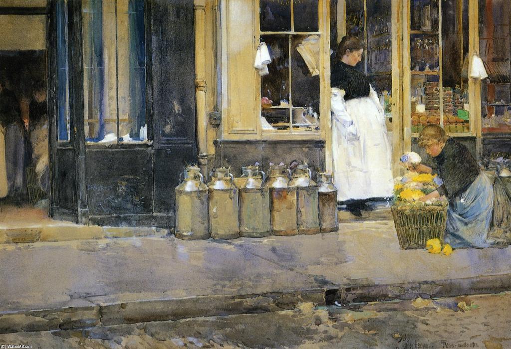 La Bouquetiere Et La Latiere (aka Flower Store And Dairy Store) — Frederick Childe Hassam